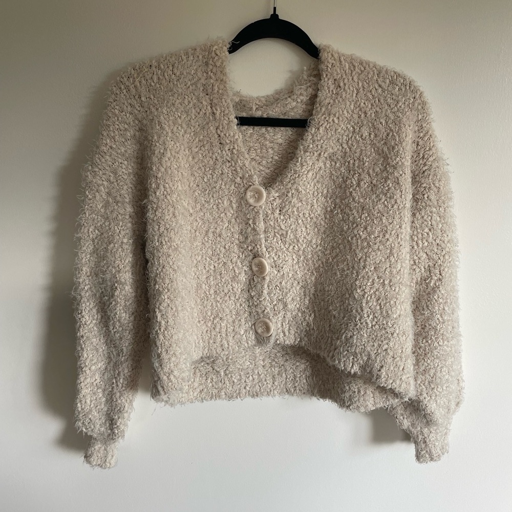 Soft cream knit sweater